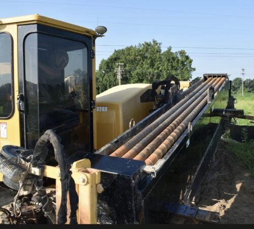 a Vermeer Drill holding rods 